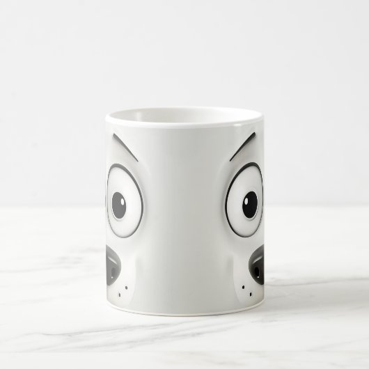 Mug Face de chien Sarcastique 3D (Centre)