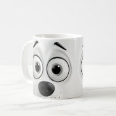 Mug Face de chien Sarcastique 3D (Devant gauche)