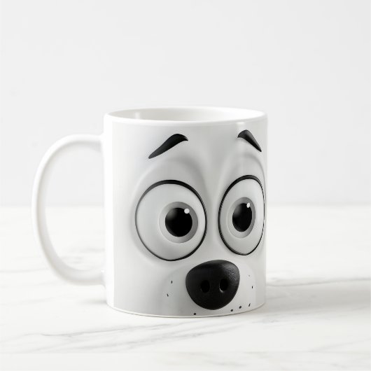 Mug Face de chien Sarcastique 3D (Gauche)