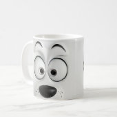 Mug Face de chien Sarcastique 3D (Devant gauche)