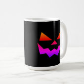 Mug Face de citrouille Ombre Jack-o-lanterne brillante (Devant droit)