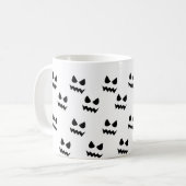 Mug Face de fantôme du Citrouille d'Halloween (Devant gauche)