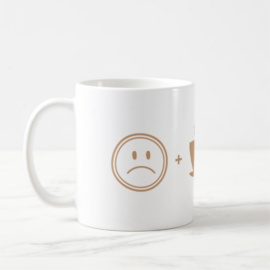 Mug Face de givre + café = visage heureux (Gauche)