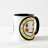 Mug Face de l'horloge rétro (Devant droit)