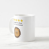Mug Face de lion de texte personnalisé Brother (Devant gauche)