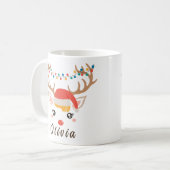 Mug Face de rennes de Noël (Devant gauche)
