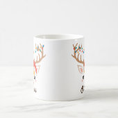 Mug Face de rennes de Noël (Centre)