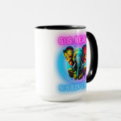 Mug Face d'éléphant coloré (Devant droit)