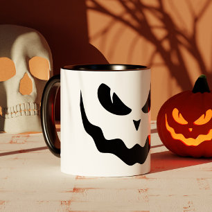 Mug Face Déplaisante du Citrouille Halloween Jack-o'-l