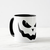 Mug Face Déplaisante du Citrouille Halloween Jack-o'-l (Devant gauche)