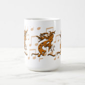 Mug Face Droite Musicien Kokopelli Avec Notes Musicale (Centre)