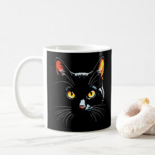 Mug Face du chat noir