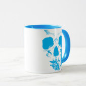 Mug Face du crâne bleu (Devant droit)