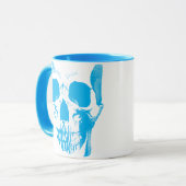 Mug Face du crâne bleu (Devant gauche)