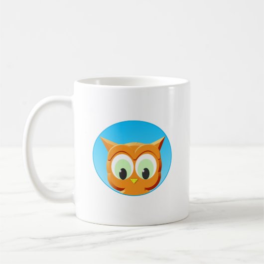 Mug Face D'Une Petite Chouette (Gauche)