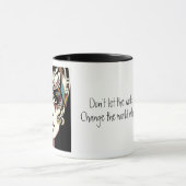 Mug Face et citation des années 60 rétro (Centre)