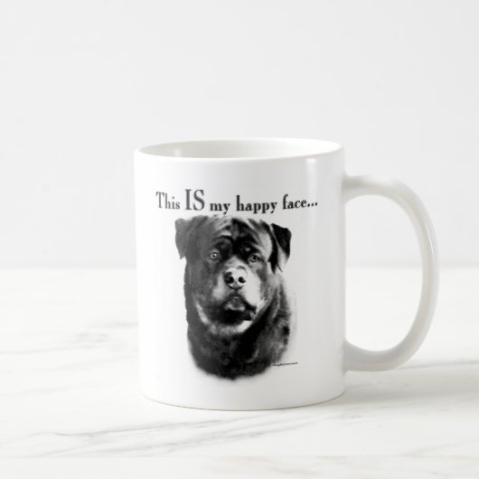 Mug Face joyeux de Rottweiler (Droite)