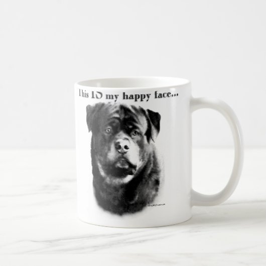 Mug Face joyeux de Rottweiler (Droite)