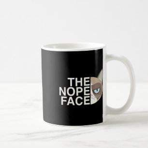 Mug Face Nope _ Drôle Lazy Chat Plaisanterie Sweat - s