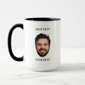Mug Face personnalisée avec texte (Gauche)