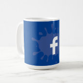 Mug facebook de haute qualité (Devant gauche)