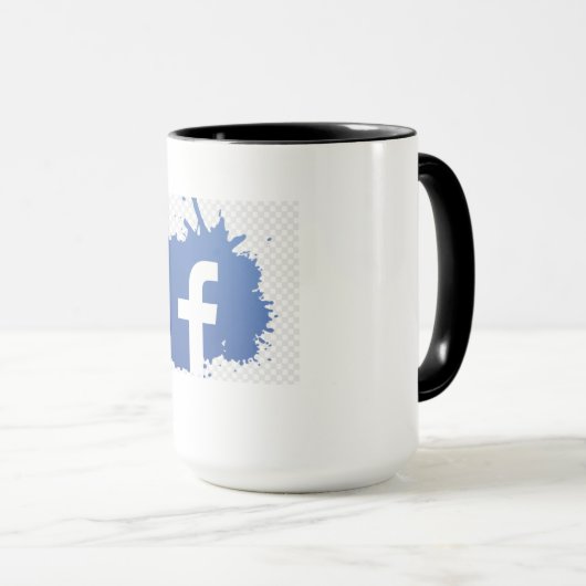 Mug Facebook de haute qualité (Devant droit)