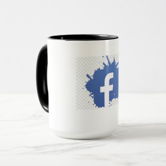 Mug Facebook de haute qualité (Devant gauche)