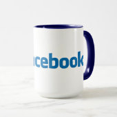 Mug Facebook de haute qualité (Devant droit)