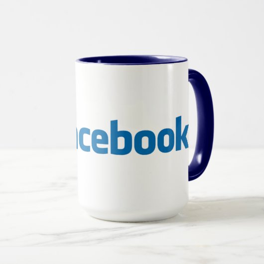 Mug Facebook de haute qualité (Devant droit)