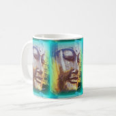 Mug faces de bouddha vert (Devant gauche)
