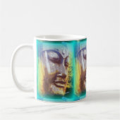 Mug faces de bouddha vert (Gauche)
