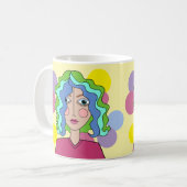 Mug faciale stylisé Abstrait (Devant gauche)