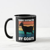 Mug Facile À Distraire Par Les Chèvres Mignonne Cool D (Gauche)