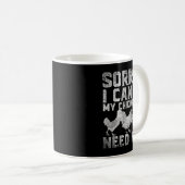 Mug Facile Distrait Caoutchouc Poulet Drôle Chic Caout (Devant droit)