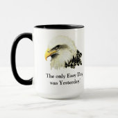 Mug Facile Jour ! Citation USA Military Bald Eagle (Gauche)
