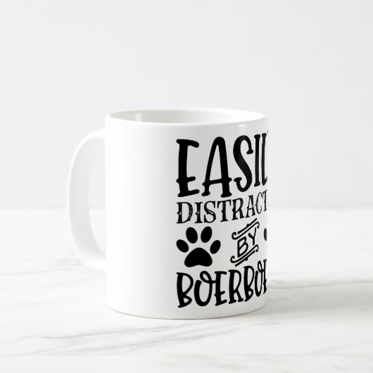 Mug Facilement Distrait Par Boerboels Funny Chien (Devant gauche)