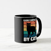 Mug Facilement Distrait Par Chats Cute Kitten Chat Pro (Devant droit)