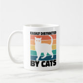 Mug Facilement Distrait Par Chats kitty kawaii Funny C (Gauche)