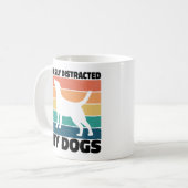 Mug Facilement Distrait Par Chiens Chien Mèmes D'Anniv (Devant gauche)