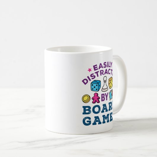 Mug Facilement distrait par jeu de société (Devant droit)