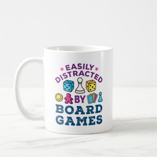 Mug Facilement distrait par jeu de société (Gauche)