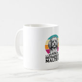 Mug Facilement Distrait Par La Conception De Chien Vin (Devant gauche)