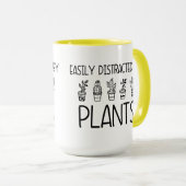 Mug Facilement distrait par la Coupe Plante de Thé de  (Devant droit)