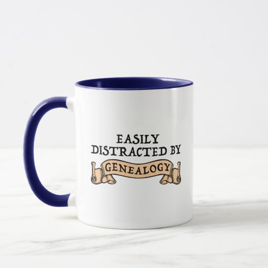 Mug Facilement Distrait Par La Généalogie (Gauche)