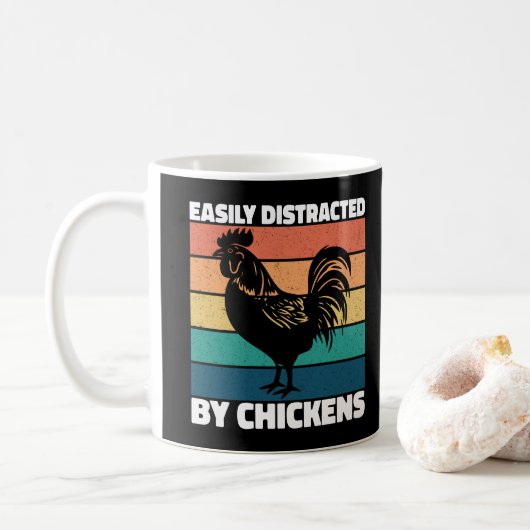 Mug Facilement Distrait Par Les Amoureux De L'élevage (Avec donut)