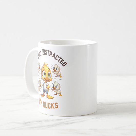 Mug Facilement distrait par les canards (Devant gauche)