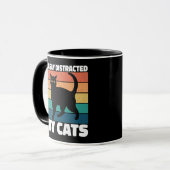 Mug Facilement distrait par les chats Chaton mignon pr (Devant gauche)