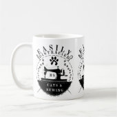 Mug Facilement Distrait Par Les Chats Et La Couture (Gauche)