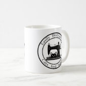 Mug Facilement Distrait Par Les Chats Et La Couture (Devant droit)