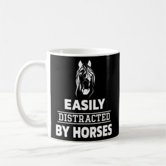 Mug Facilement Distrait Par Les Chevaux Riding Lover D